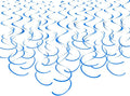 Blue Hanging Swirl Decorations Plastic Streamers Foil Swirls Ceiling by MISU