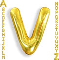 AULE 40 Inch Gold V Balloon Letter Foil A-Z Birthday Big Alphabet | Birthday by AULE
