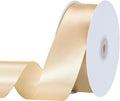 woric Champagne Gold Ribbon 1 1/2 Inch 60 Yards | Wide Gift Satin Ribbons Gold by woric