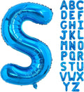 TONIFUL 40 Inch Large Blue Letter S Foil Balloons Alphabet Balloons | Giant by TONIFUL