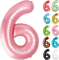 Pearl Pink Number 6 Balloon 40 Inch by IWERP
