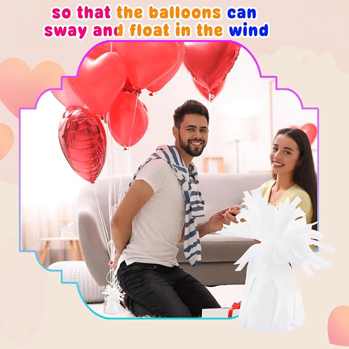30 Pack 4.7 Inch Balloon Weights 170g Metallic Wrapped Balloon Anchors Weights - Image 7