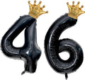 40 inch Large Black 46 Balloon Number by Unknown