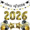 Graduation Decorations 2026, Class of 2026 Black and Gold Graduation Party by Unknown