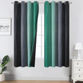 Black and Green Blackout Ombre Curtains by ESTELARTEXTILER