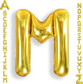 AULE 40 Inch Gold M Balloon Letter Foil A-Z Birthday Big Alphabet | Birthday by AULE