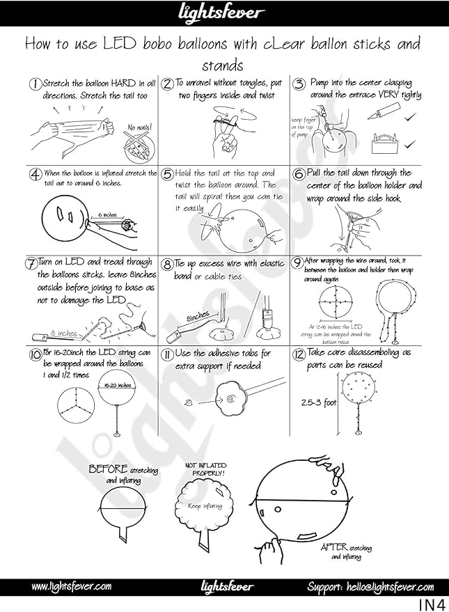 Clear Transparent Balloon Sticks and Stands set, reusable balloon sticks - Image 8