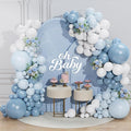 Dusty Blue Balloon Garland Arch Kit 156 Pcs Different Sizes 18 12 10 5 Inch by Unknown