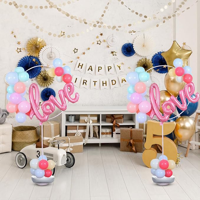 Faylapa Balloon Round Arch Column Stand Set of 2 Pack, Stand Round Balloon - Image 7