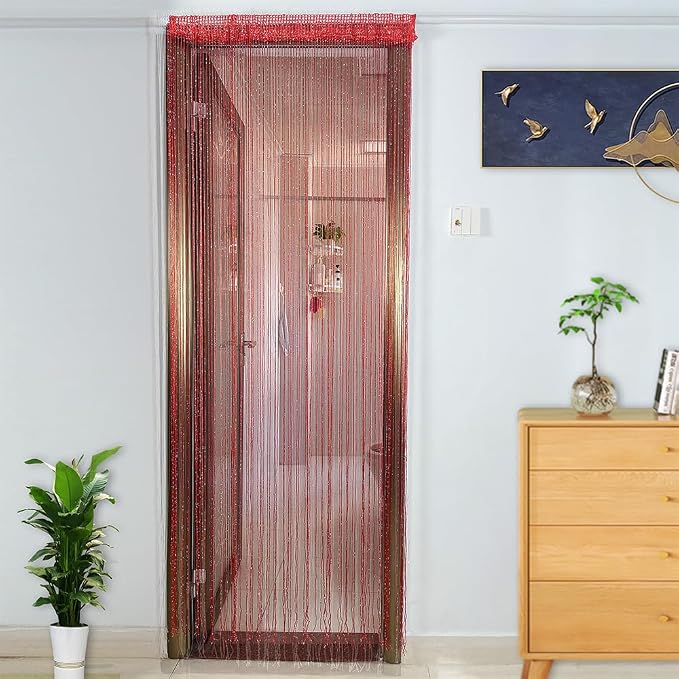 Home Decor Sequin Curtain for Doorway, Door String Curtains, 39x79 inch Hanging - Image 2