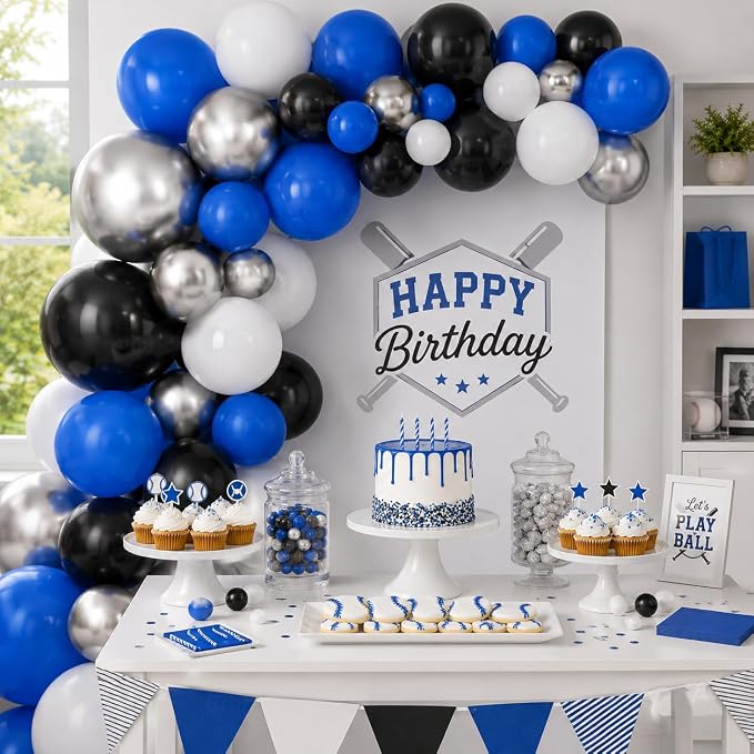 Blue & Black Balloons - Image 3