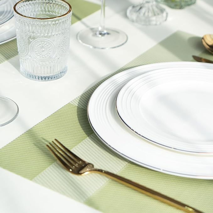 Placemats Set of 4 Vinyl/Plastic Woven Place Mats - Image 7