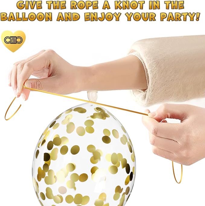 Lukiituke Black and Gold Balloons, New Years, Retirement, Graduation Decorations - Image 4