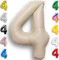 Caramel Number Balloon 4 Mylar Foil Balloons 40 inch by Unknown