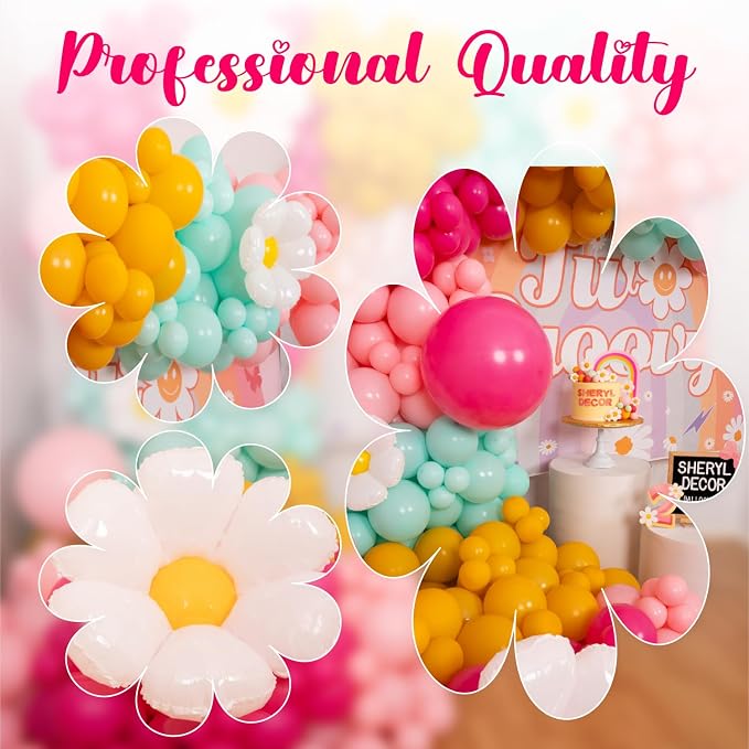 ALL-IN-1 Daisy Balloons Garland Kit & Arch - Image 7