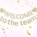 Pre-Strung Glitter Welcome to the Team Banner Welcome Banner Welcome Decorations by Unknown