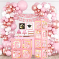 2026 Pink Graduation Party Decorations Class of 2026 Pink Balloon Boxes by Unknown