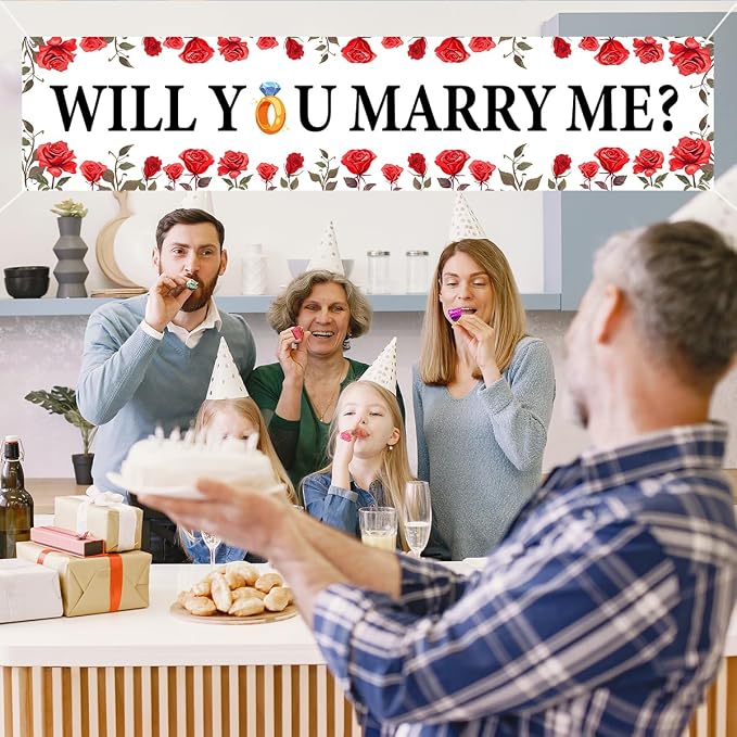 Will You Marry Me Banner Wedding Decor Banner Decorations Hanging Sign | - Image 5