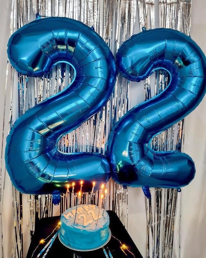 Number Balloons 40 Inch Dark Blue Number 12 - Image 3