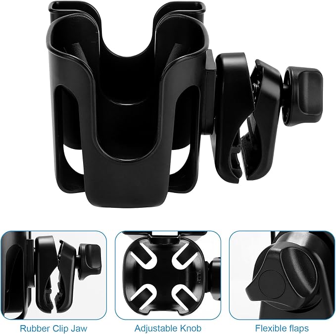 Accmor Stroller Cup Holder, Walker Wheelchair Bike Drinks Holder | Universal - Image 4