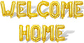 2 Set 22Pcs Gold WELCOME HOME Letter Balloons 16in Balloon Foil Letter by Fezava