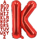 40 Inch Red Letter K Balloons, DIY Phrase Foil Alphabet Letter K Balloons DIY by LHOAVWE