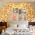7.55FT 144LED Rose Blossom Enchanted Willow Vine Lights by FNHMSL
