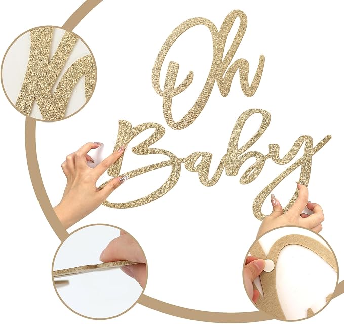 'Oh Baby' Sign for Backdrop - Image 4
