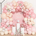 157Pcs Pink Balloons Arch Garland Kit Different Size | Light Pastle Pink Ivory by OUDDYLIFE