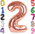 40 In Rose Gold Number 2 Balloon, 2nd Birthday Party Decorations by Hadoife