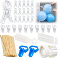 210 Pcs Balloon Arch Kit, 16 Clear 3.5 Inch Clips, 100 Clear 260 Balloons | by Unknown