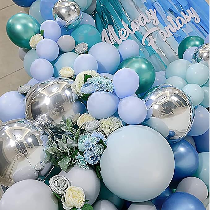 10 Inch Pastel Blue Balloons - Image 3