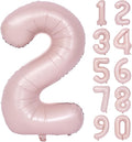 40 In Matte Pink Number Balloons Helium Foil Mylar Balloon Party Digital 2 | by Exquisitehighqualitypartydecorationstomeetyoureveryneed%EF%BC%81