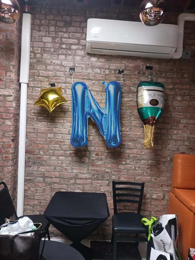 Letter Balloons 40 Inch Blue Giant Alphabet Balloons Letter R | Foil Mylar Big - Image 3