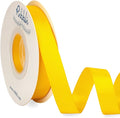 Ribbli Maize Satin Ribbon 5/8 inch x Continuous 25 Yards, Double Faced Satin Use by Ribbli