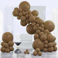 PartyWoo Brown Balloons 120pcs Boho Coffee Tan Fall Color 18 12 10 5 Inch | 18 by PartyWoo