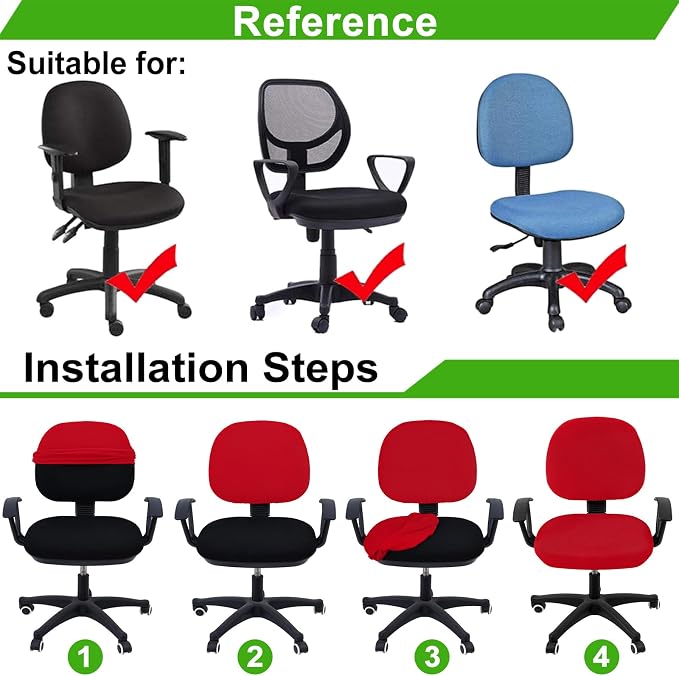 Smiry Office Computer Chair Covers - Image 6