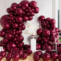 AULE 100 Pcs Metallic Burgundy Balloons Different Sizes 18/10/5 Inch | Maroon by AULE