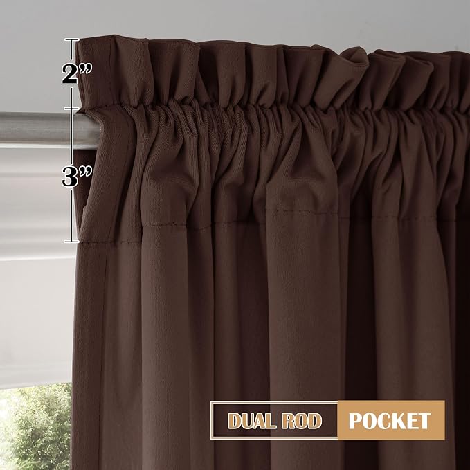 Beauoop Coffee Brown Velvet Curtain - Image 9