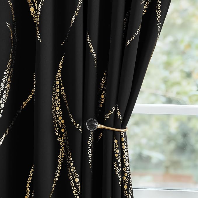 Yakamok Black Blackout Curtains - Image 8