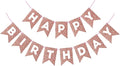 Hooqict Rose Gold Happy Birthday Banner Sign by Hooqict