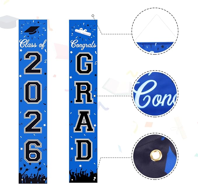 2026 Graduation Decorations, Graduation Banner Class of 2026, Hanging - Image 6