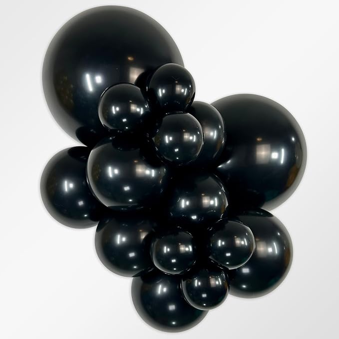 Sempertex Deluxe Black Balloons, 18 Inch, vibrant color, ships uninflated - Image 2