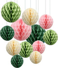 ZOOYOO 12Pcs 6" 10" Honeycomb Balls Decorations Hanging Tissue Paper Pom Poms by ZOOYOO