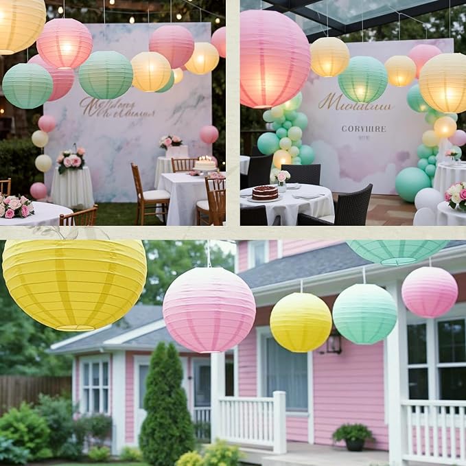 Pastel Chinese Paper Lanterns - Image 2