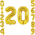 40 Inch Gold Number 20 Foil Balloon by TNCDJKPA
