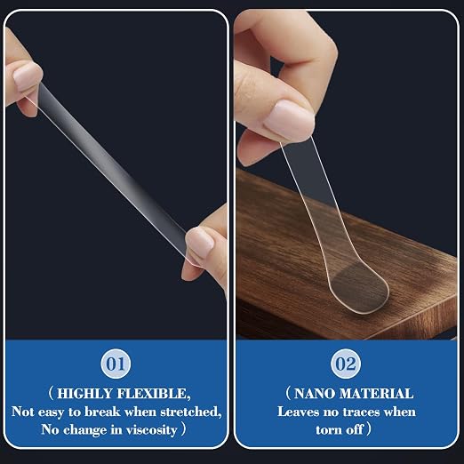 300pcs Transparent Adhesive Dots Double- Sided Sticky Tack - Image 3