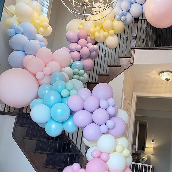 Pastel Purple Balloons Different Sizes 135pcs 18 12 10 5 Inch Light Purple - Image 6