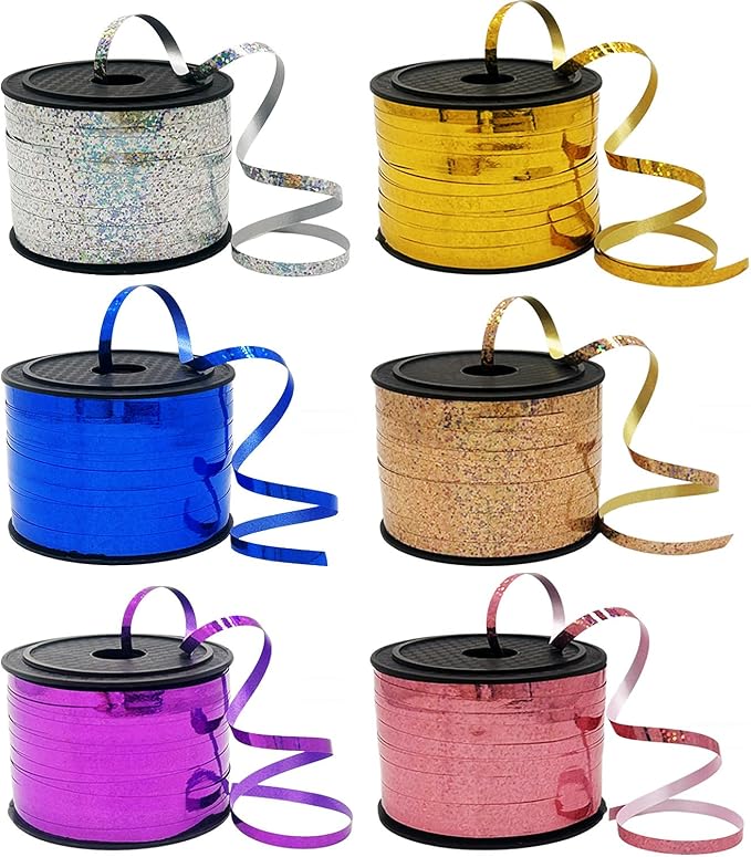 Decorative Curly Ribbon for Gift Wrapping, Party Balloon Decoration by LACNNY