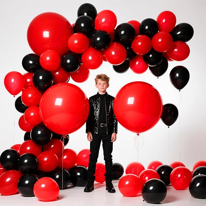 Red Balloons 18 Inch 12 Pack Large Latex Party Balloons Round Helium Balloon - Image 6